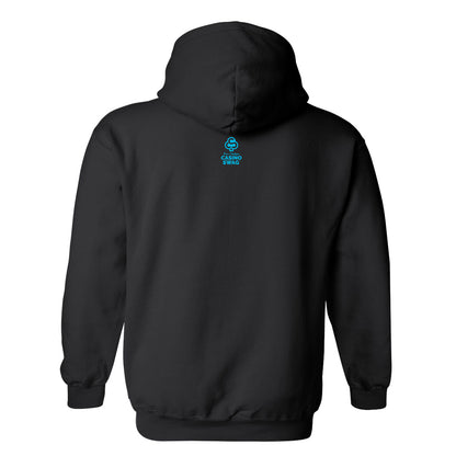 Blue Lucky Hoodie black back