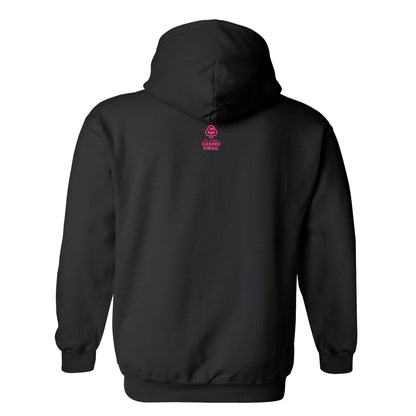 Hotpink CS logo hoodie back black