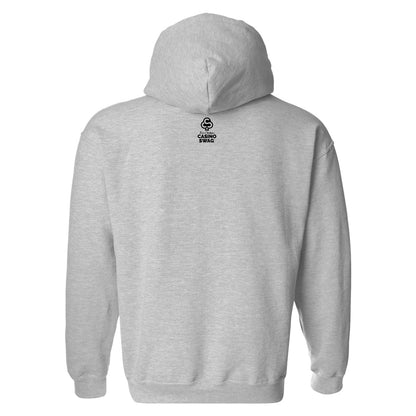 CS Logo black grey hoodie back