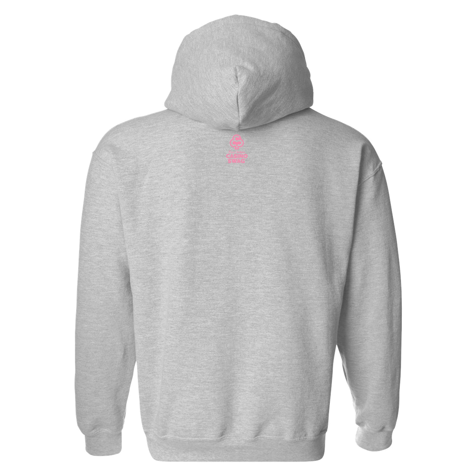 Pink CSlogo Hoodie GRey back