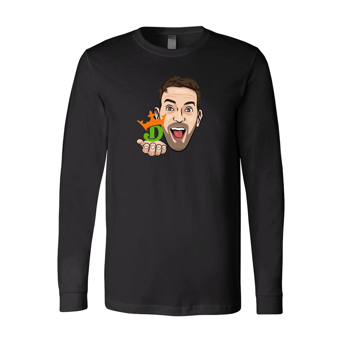 NEW! Brian Christopher Caricature x DraftKings! Long Sleeve Tee