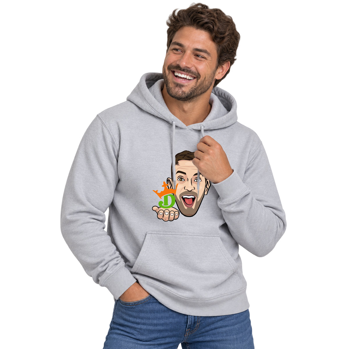 NEW! Brian Christopher Caricature x DraftKings! Pullover Hoodie