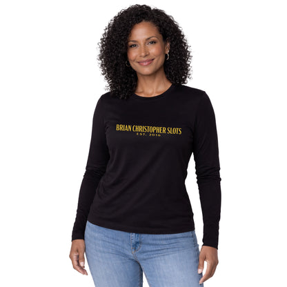 NEW! BC Slots Est 2016 Metallic Long Sleeve Tee