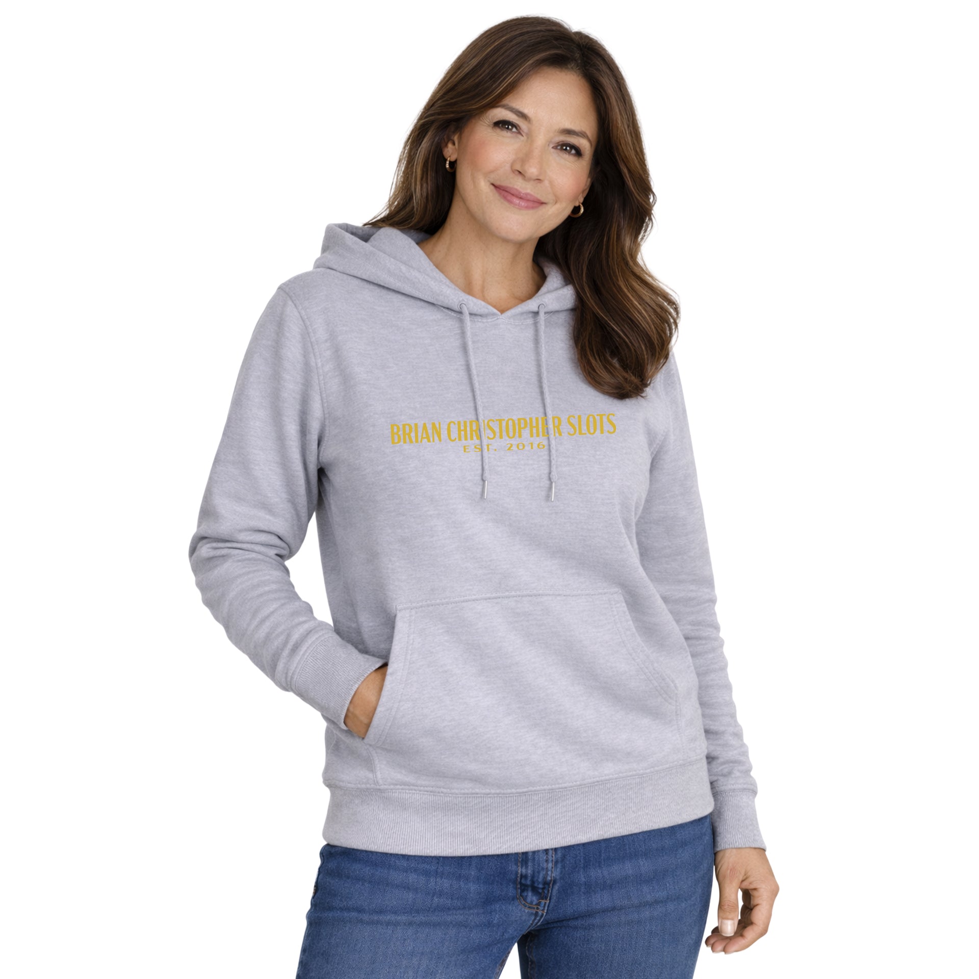 NEW! BC Slots Est 2016 Metallic Pullover Hoodie