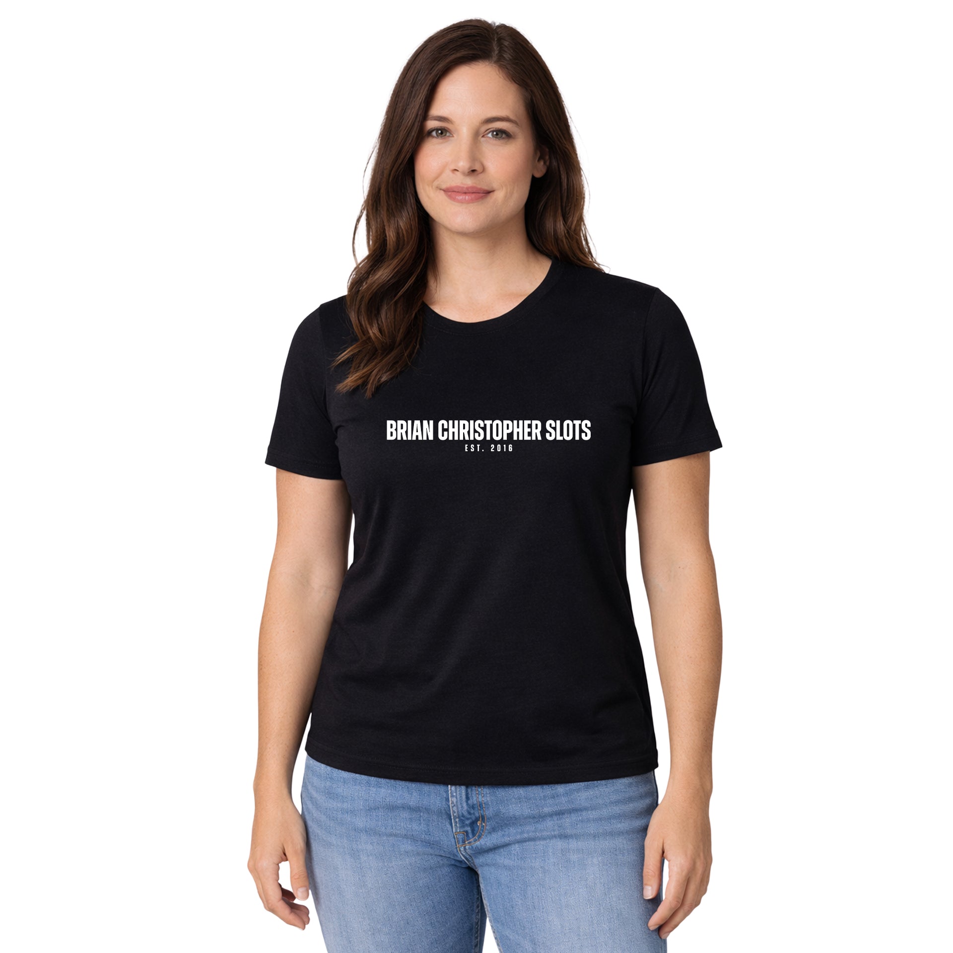 NEW! Brian Christopher Slots Est. 2016 Crew & V-Neck Tee