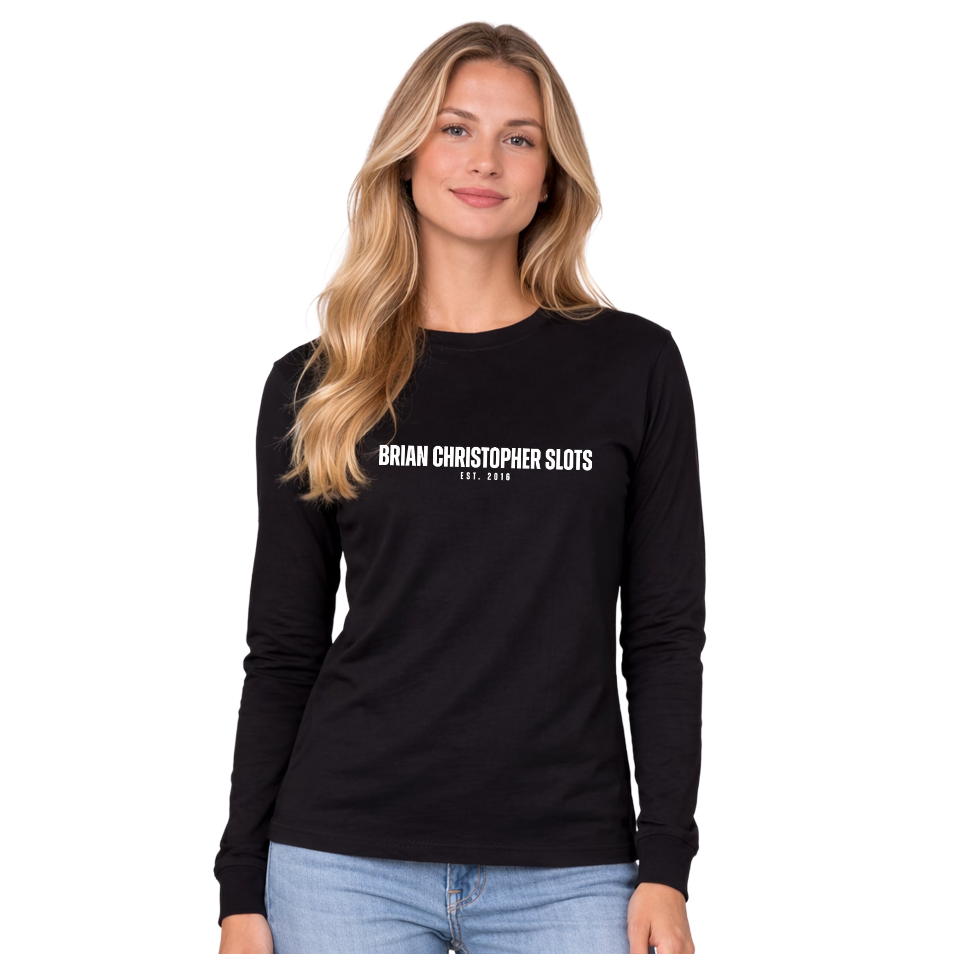 NEW! Brian Christopher Slots Est. 2016 Long Sleeve Tee