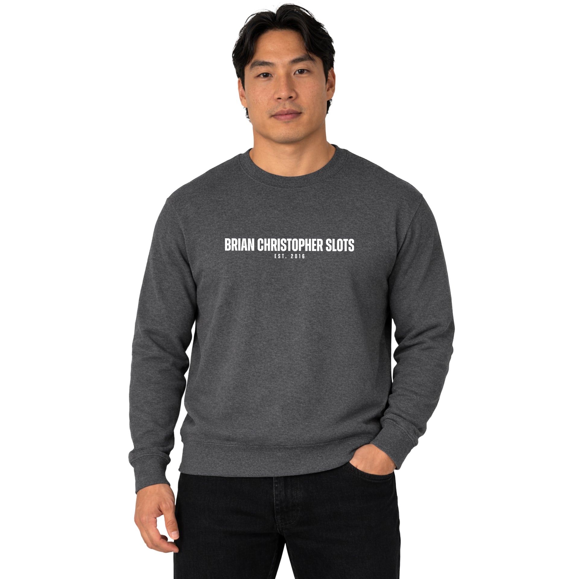 NEW! Brian Christopher Slots Est 2016 Crew Sweatshirt