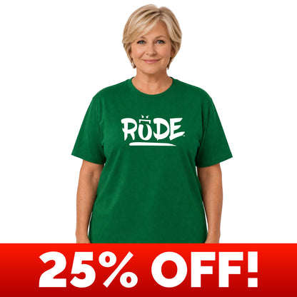 Rude Green Crew & V-Neck Tee