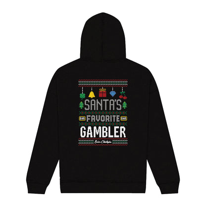 Santa's Favorite Gambler Full Zip Hoodie