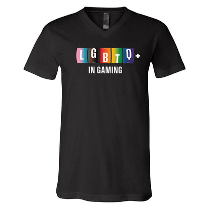 NEW! LQBTQ+ In Gaming Crew & V-Neck Tee