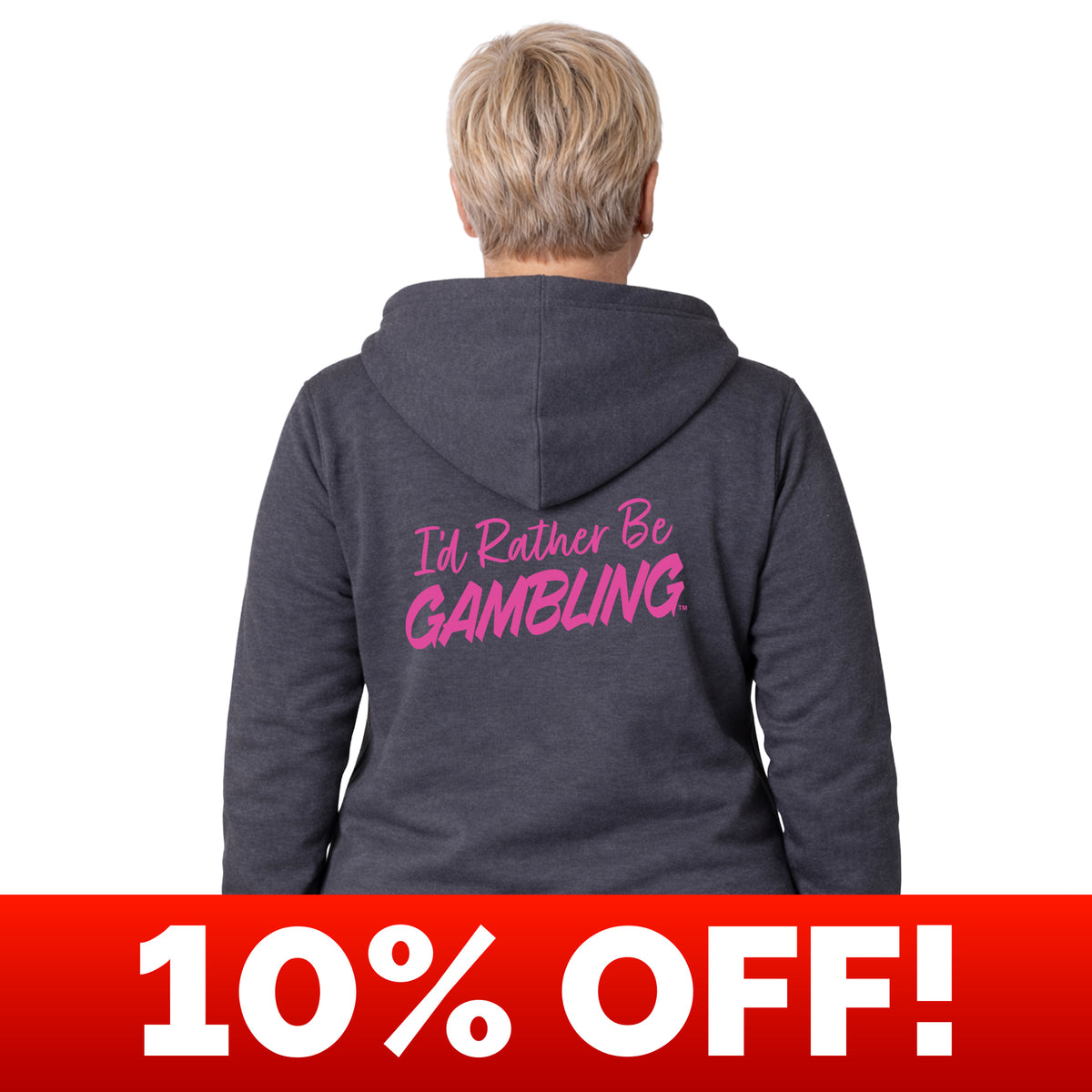 From The Vault: I'd Rather Be Gambling Full Zip Hoodie