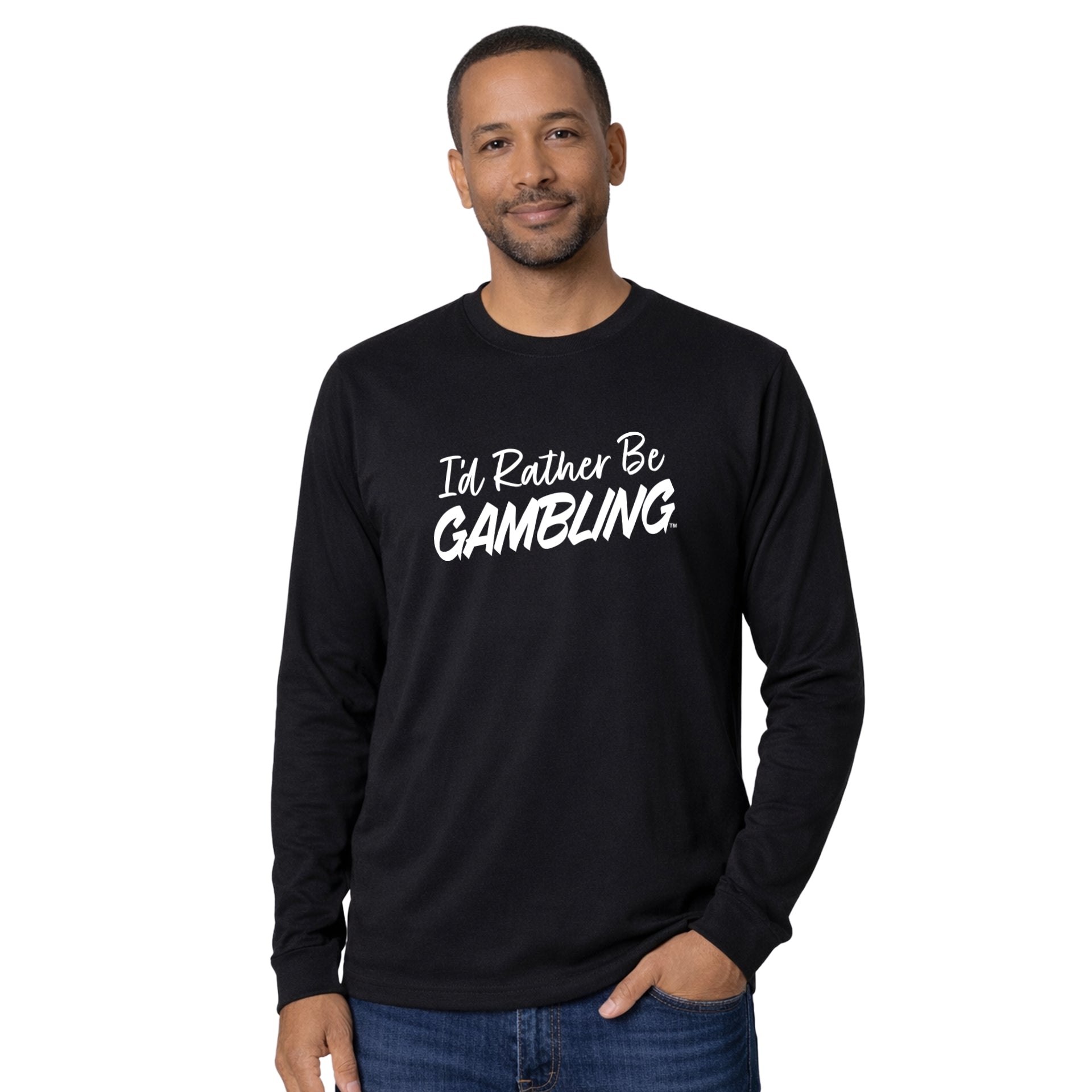 I'd Rather Be Gambling Unisex Long Sleeve Tee