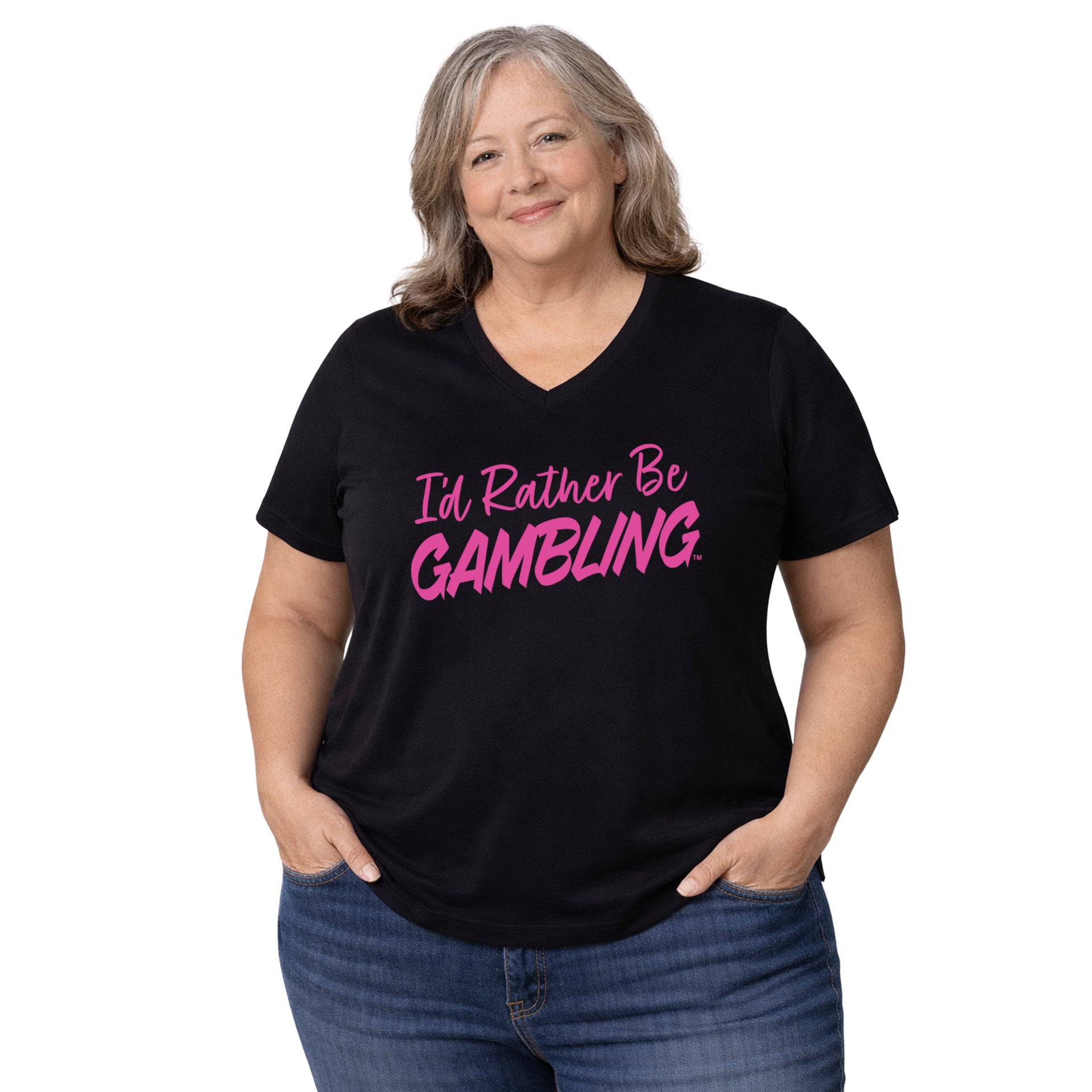 I'd Rather Be Gambling Crew & V-Neck Tee