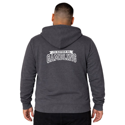 NEW! I'd Rather Be Gambling! Full Zip Hoodie