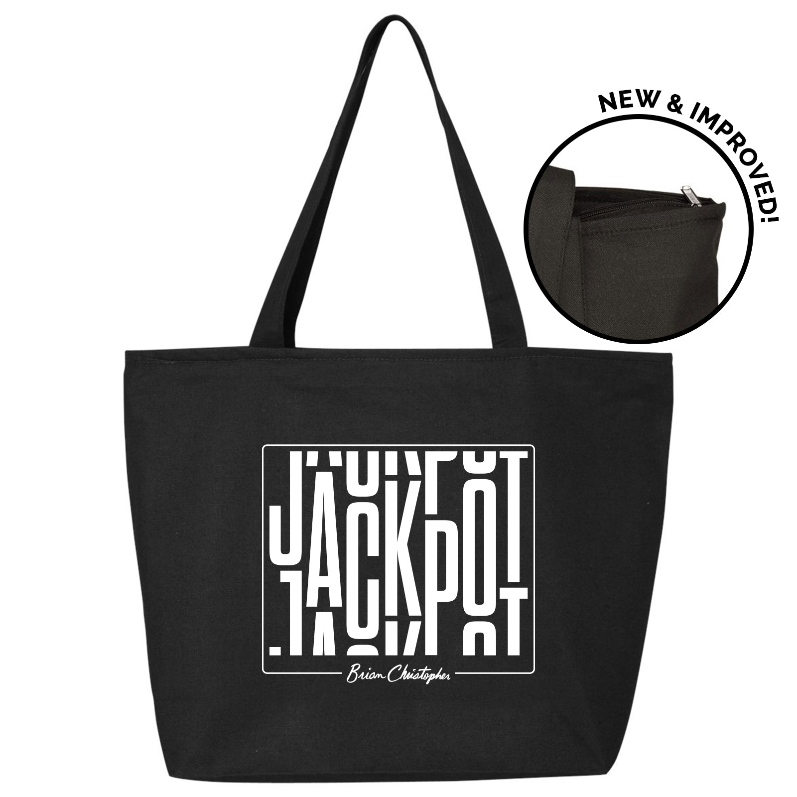 JackpotWhite tote front