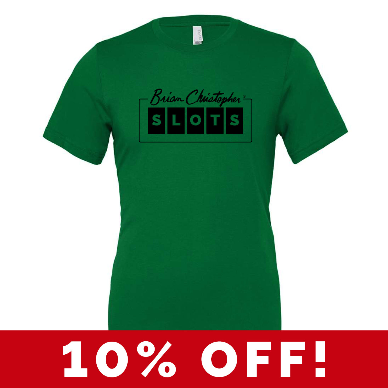 BCSlots Green Crew & V-Neck Tee