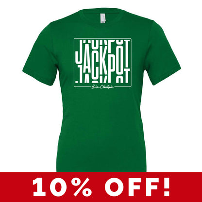 Jackpot Green Crew & V-Neck Tee
