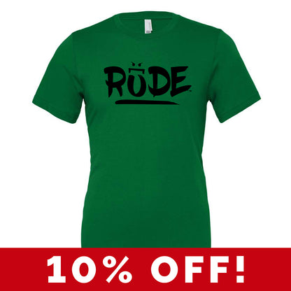 Rude Green Crew & V-Neck Tee