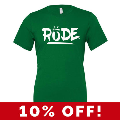 Rude Green Crew & V-Neck Tee
