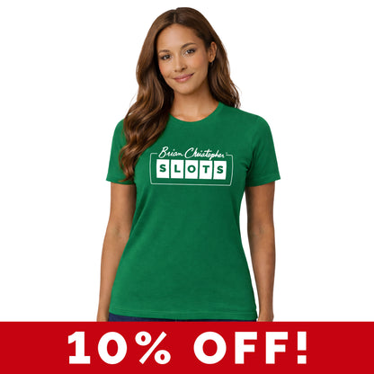 BCSlots Green Crew & V-Neck Tee
