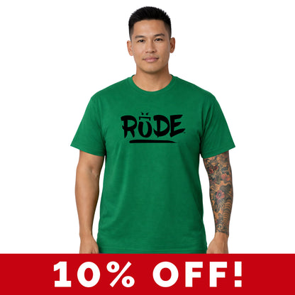Rude Green Crew & V-Neck Tee