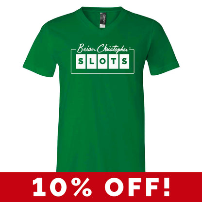 BCSlots Green Crew & V-Neck Tee