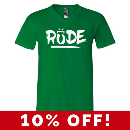 Rude Green Crew & V-Neck Tee