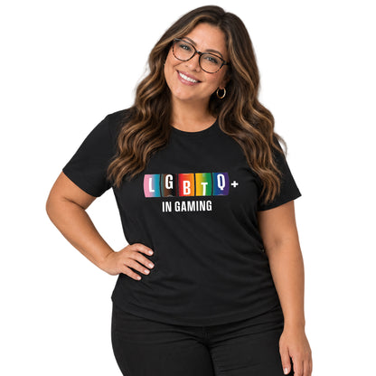NEW! LQBTQ+ In Gaming Crew & V-Neck Tee