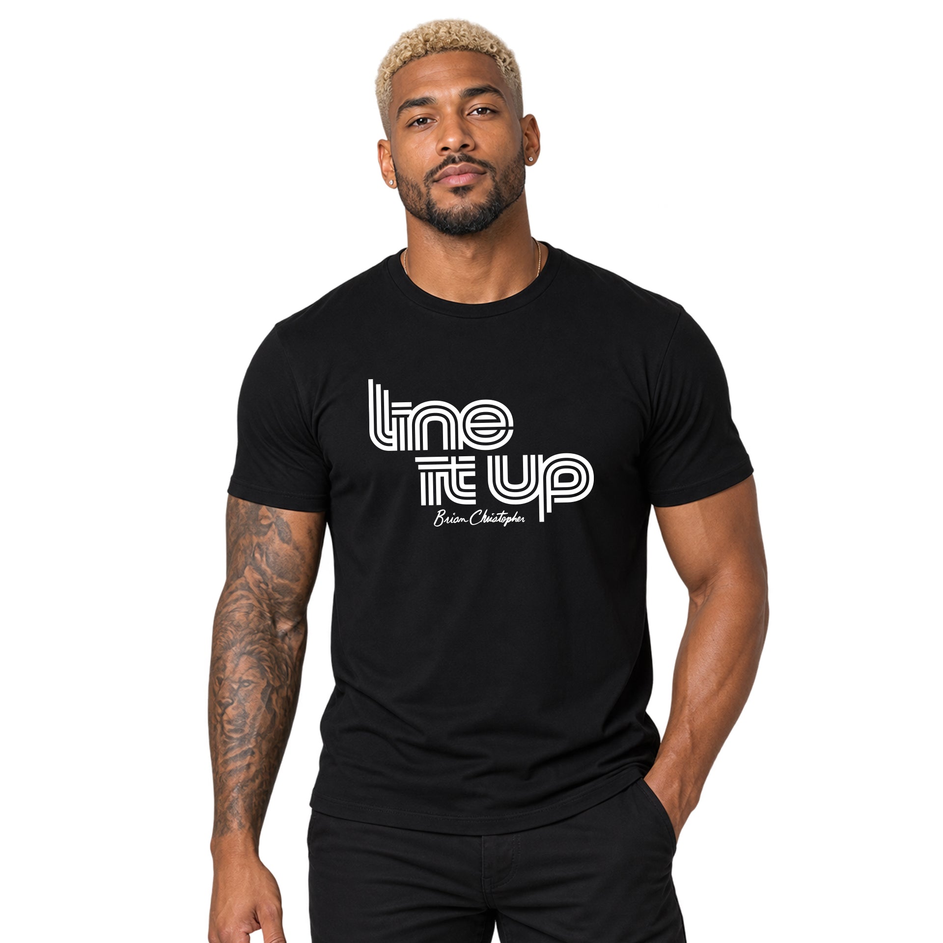 NEW! Line It Up! Signature Crew Neck & V-Neck Tee