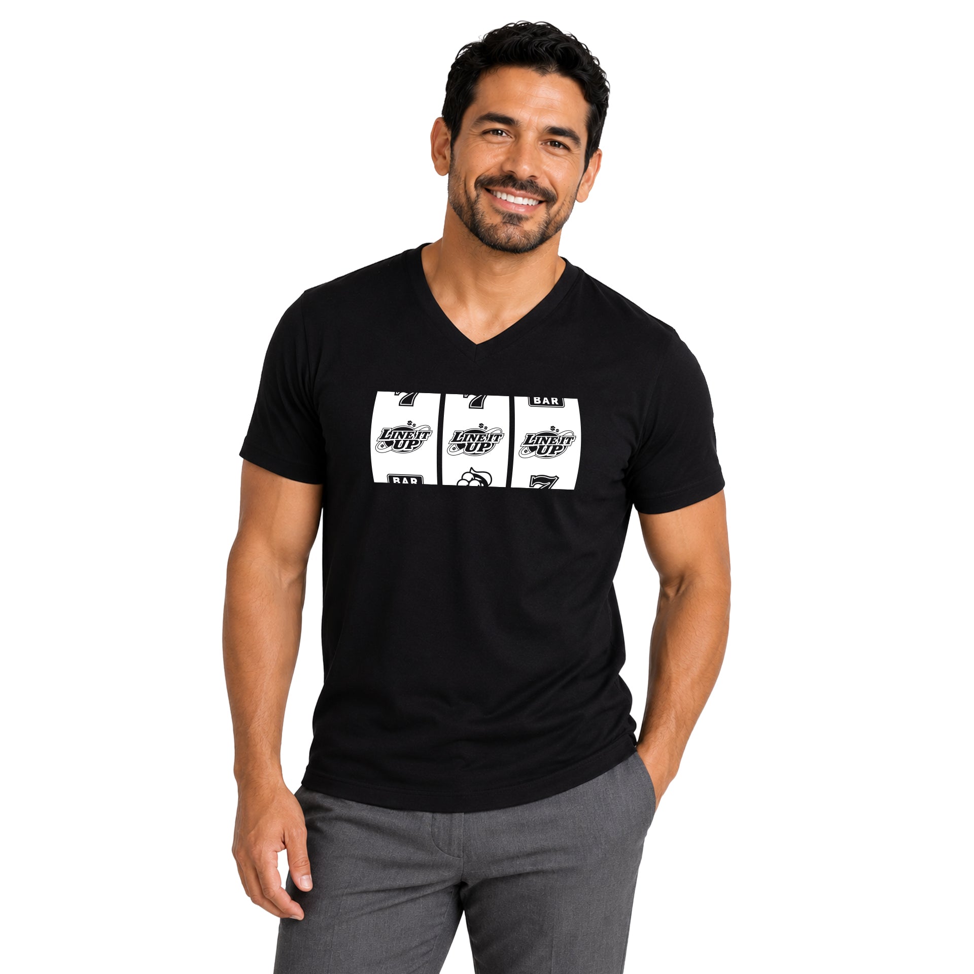 NEW! Line It Up! Crew Neck & V-Neck Tee