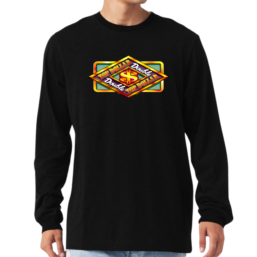 Double Top Dollar Unisex Long Sleeve T-Shirt