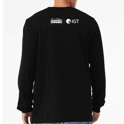 double dollar long sleeve logo back