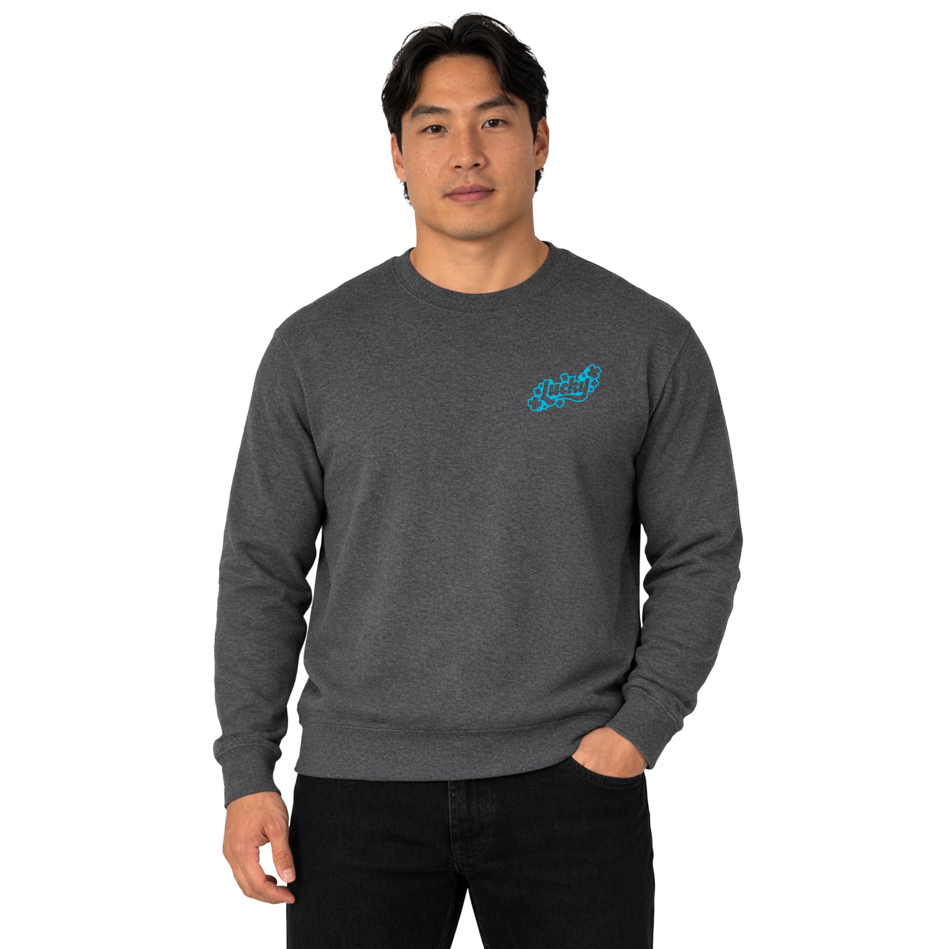 Lucky Chest & Back Crew Sweatshirt