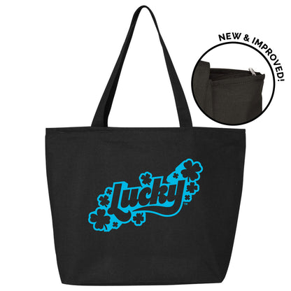 Lucky Tote Blue Front