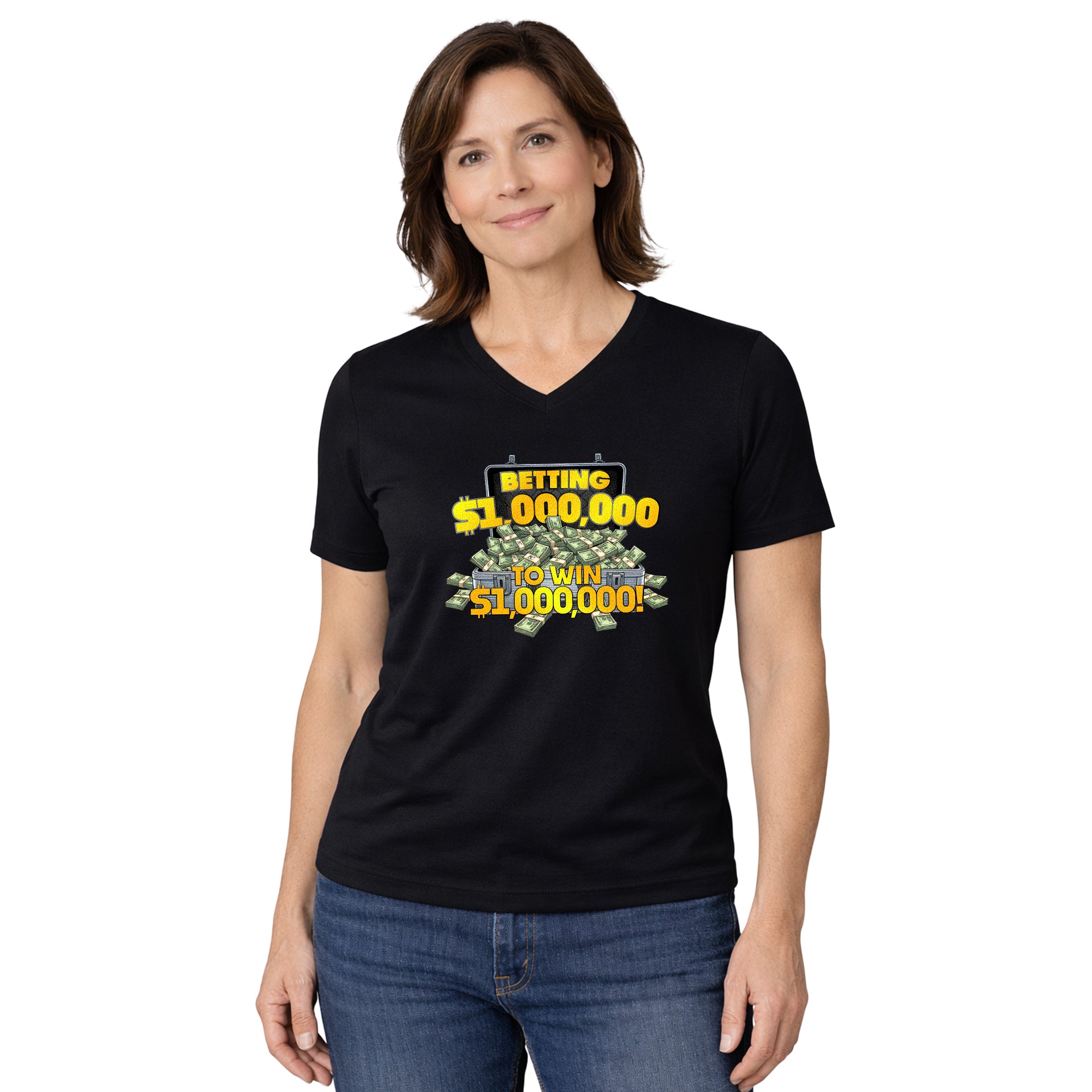 NEW! Million Dollar Series! Crew Neck & V-Neck Tee
