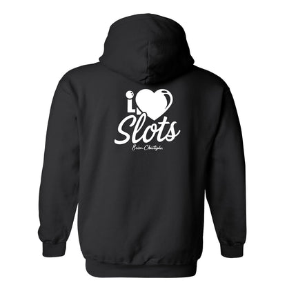 I Love Slots Chest & Back Logo Pullover Hoodie