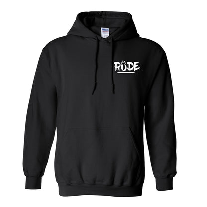 Rude Chest & Back Logo Pullover Hoodie