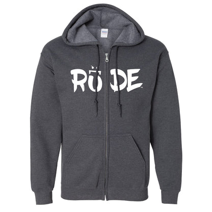 RUDE (Big Logo) Full-Zip Hoodie