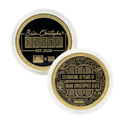 Set of 3 Coin Set: 10th Anniversary (engraved) + Brian + Marco Coins
