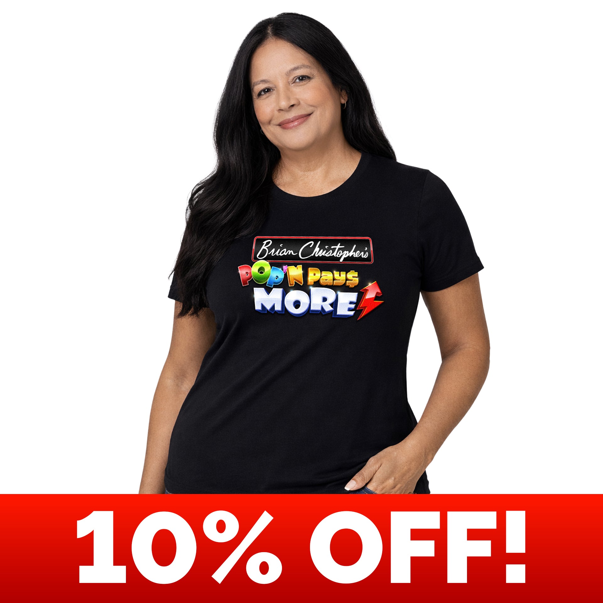 Brian Christopher's Pop'N Pays More Logo Unisex Tee