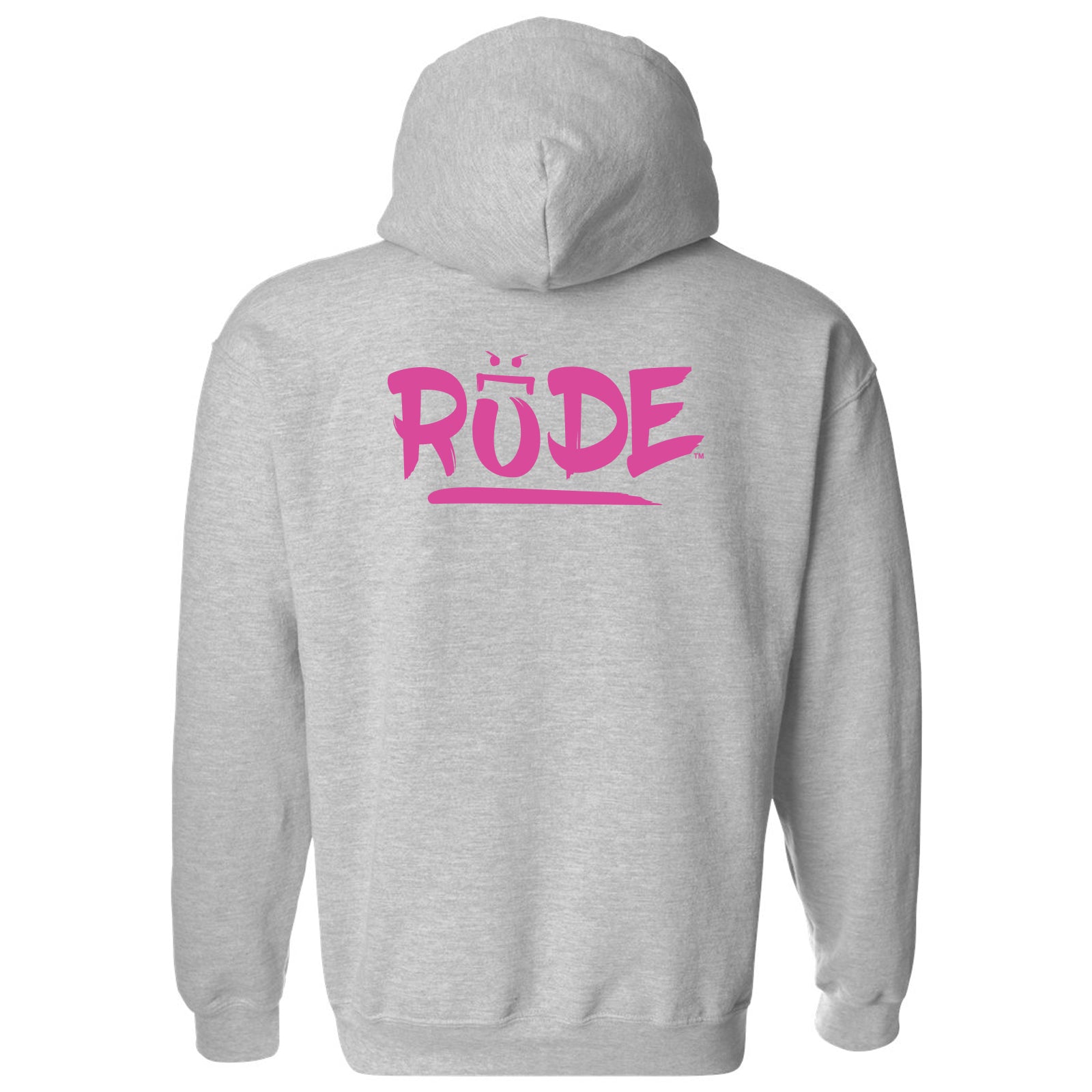 Rude Chest & Back Logo Pullover Hoodie