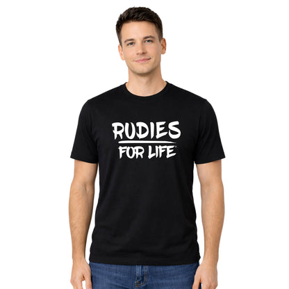 RUDIES FOR LIFE Crew & V-Neck Tee