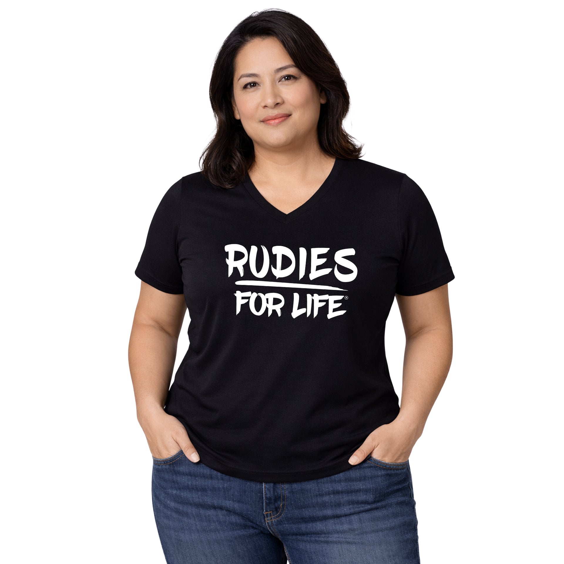 RUDIES FOR LIFE Crew & V-Neck Tee