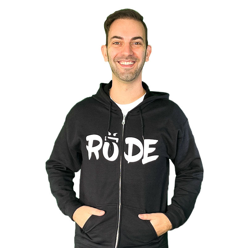 RUDE (Big Logo) Full-Zip Hoodie