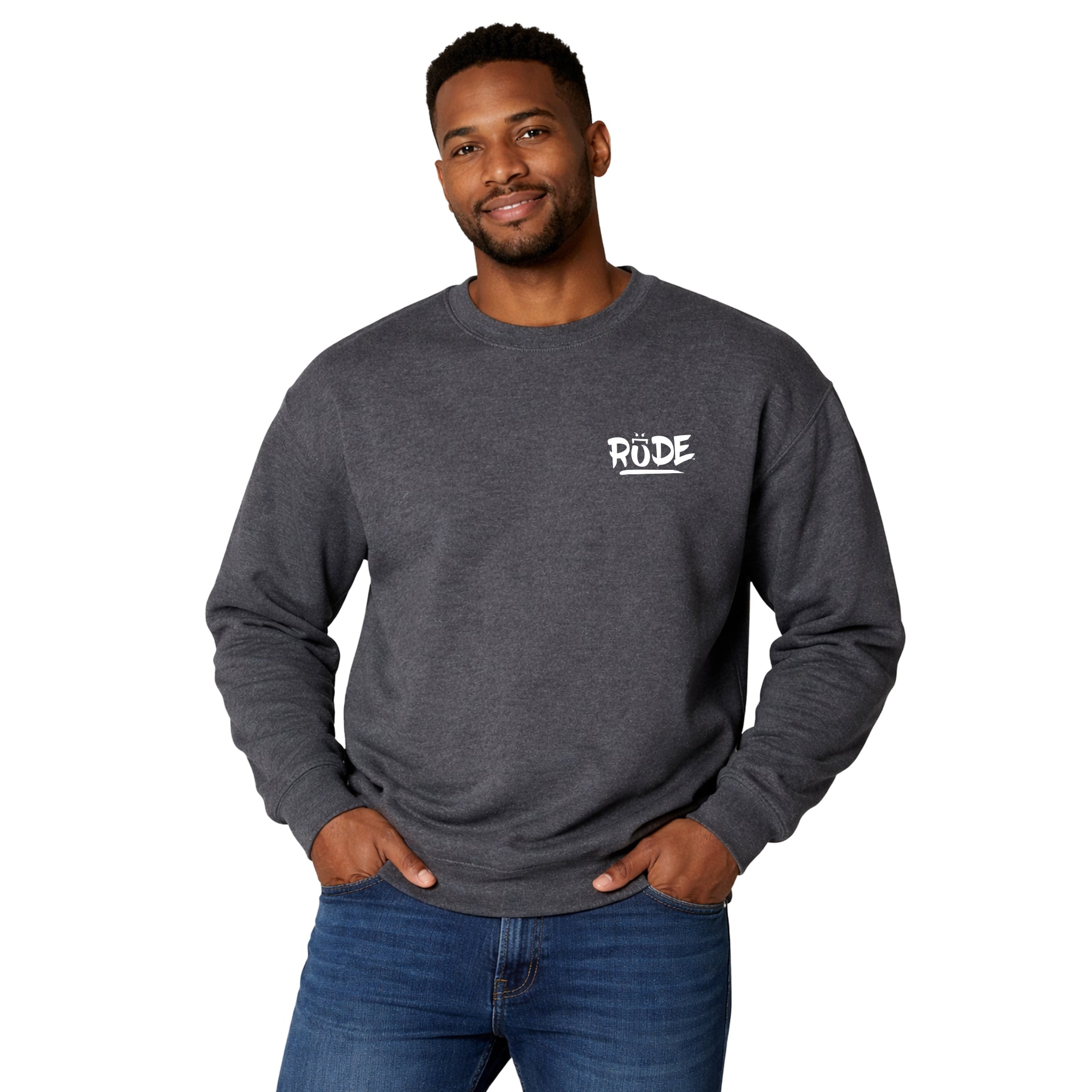 RUDE Chest & Back Crew Sweatshirt
