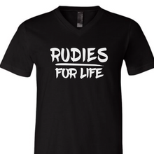 Load image into Gallery viewer, RUDIES FOR LIFE Unisex V-Neck T-Shirt

