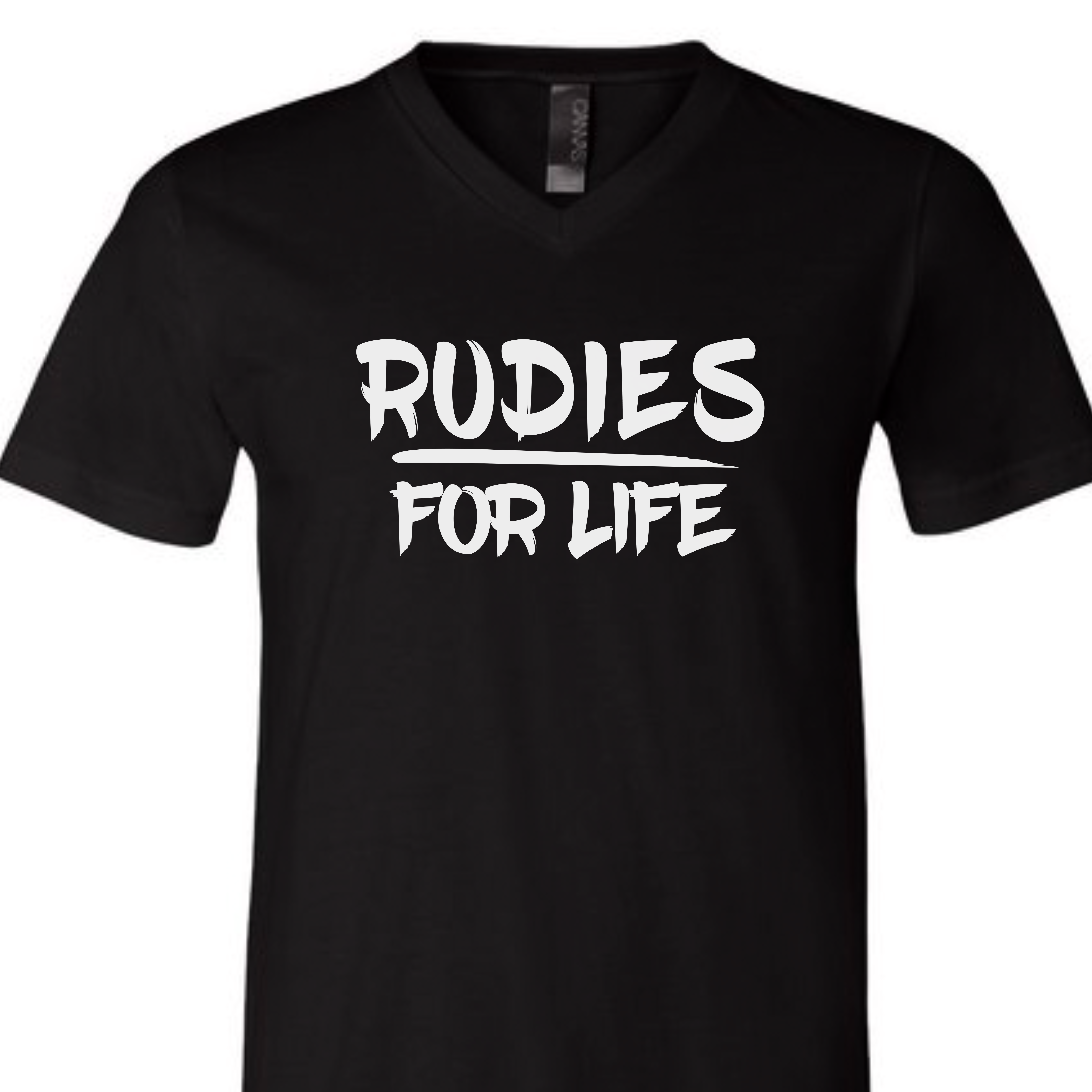 RUDIES FOR LIFE Crew & V-Neck Tee