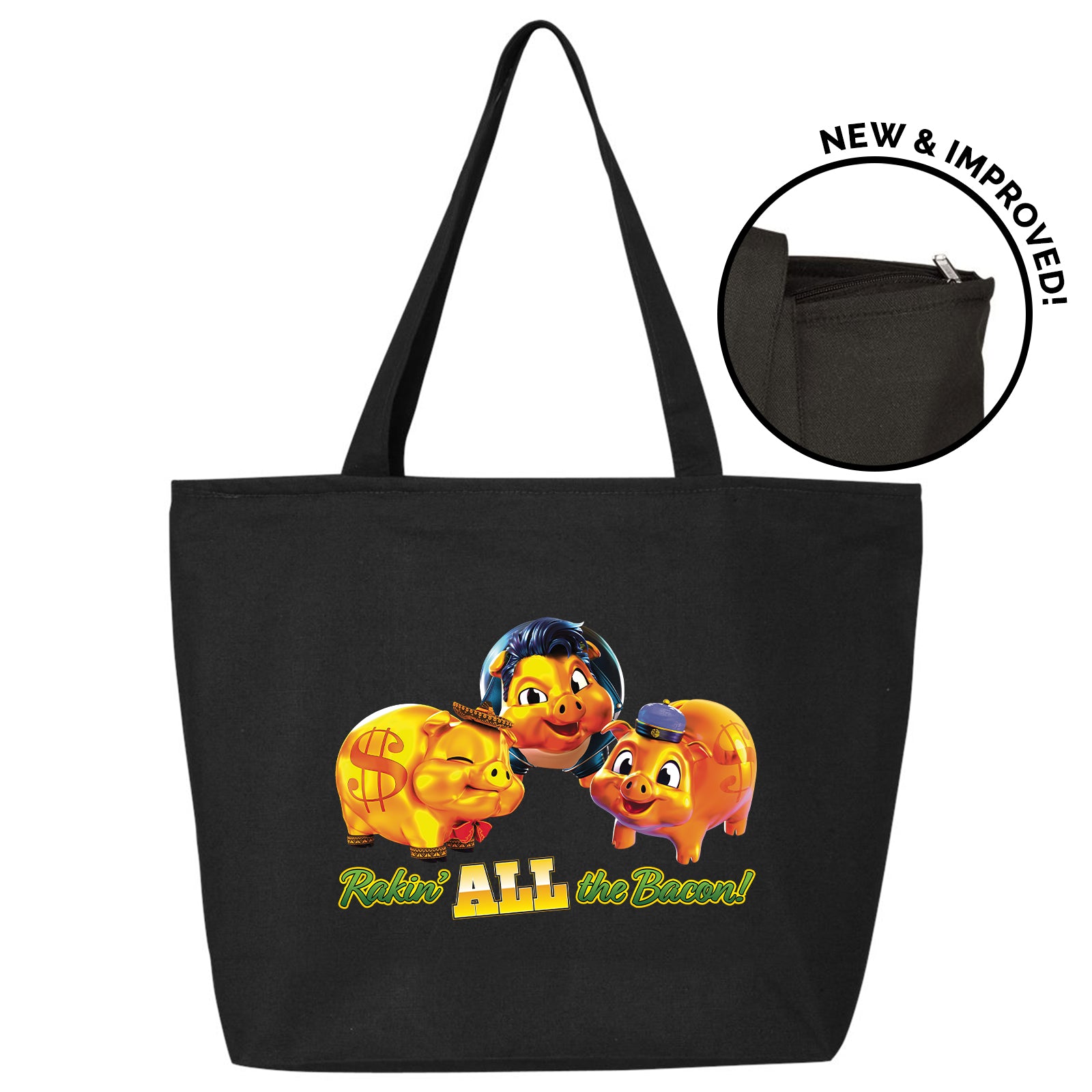 Rakin' Bacon slot machine tote