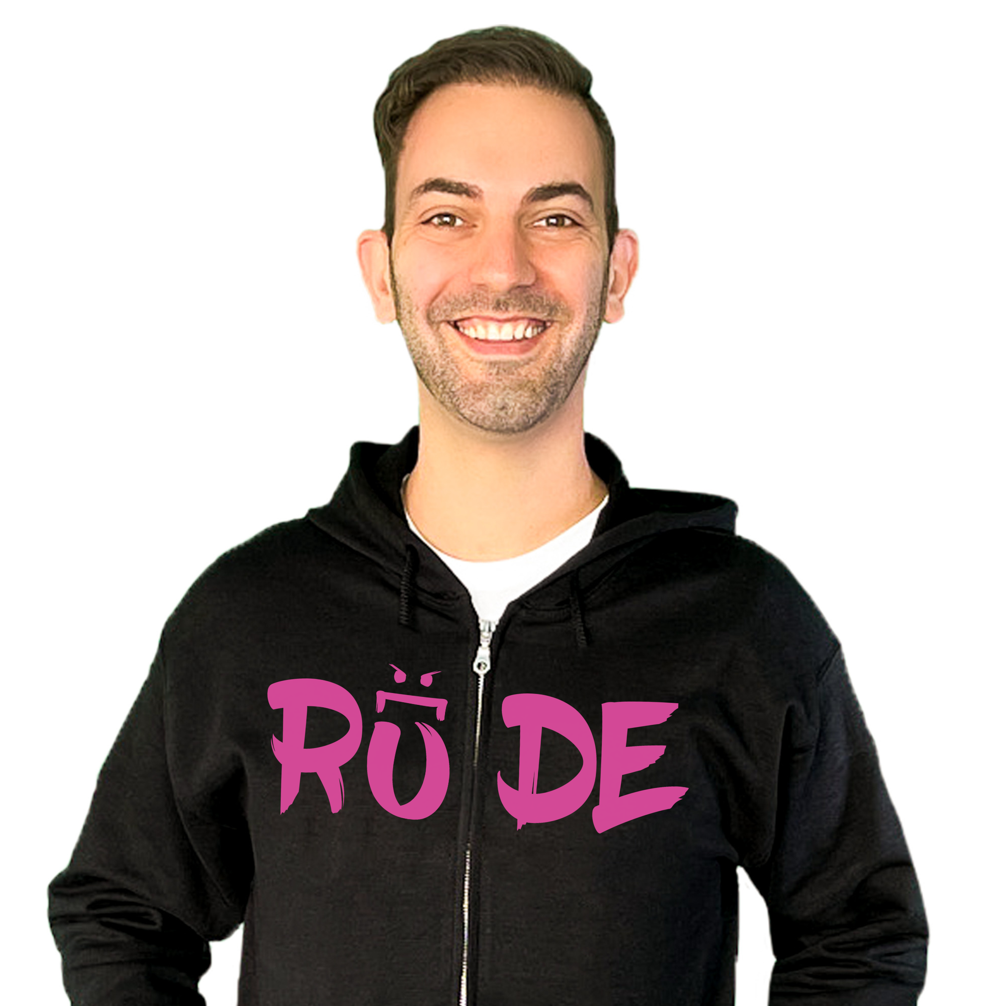 RUDE (Big Logo) Full-Zip Hoodie