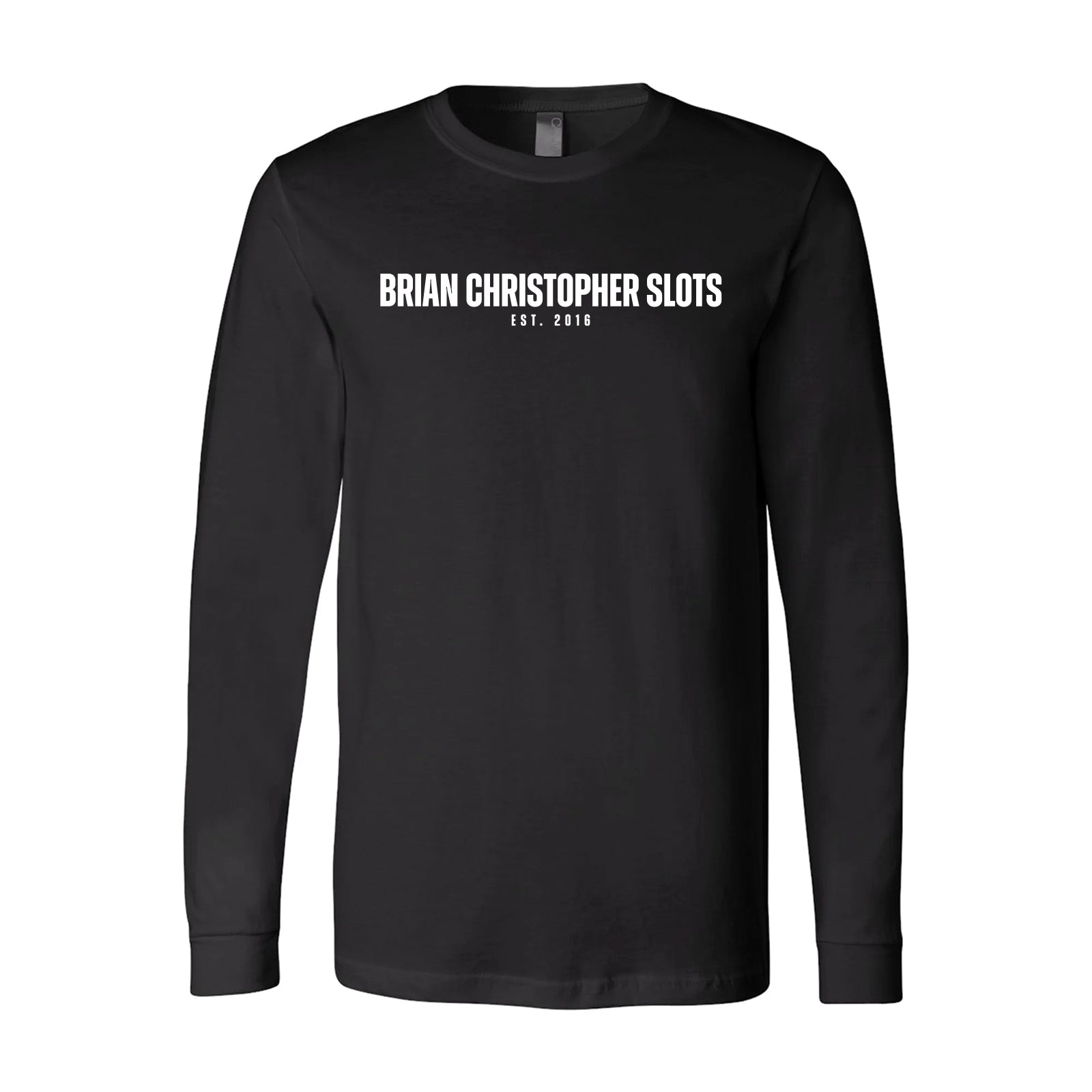 NEW! Brian Christopher Slots Est. 2016 Long Sleeve Tee